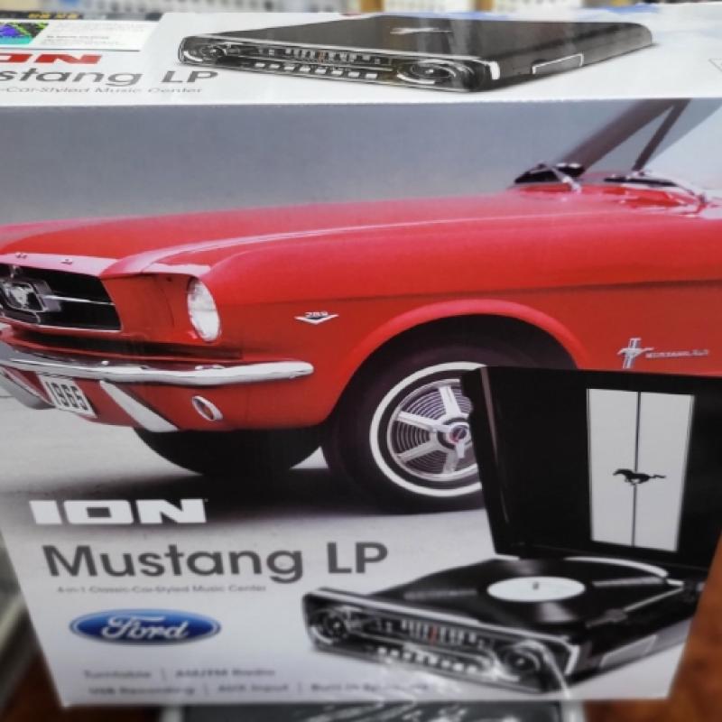 LP플레이어 아이온 머스탱 LP 미국 포드 레코더 빈티지 4-in-1 classic-car-styled Music Center