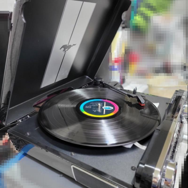 LP플레이어 아이온 머스탱 LP 미국 포드 레코더 빈티지 4-in-1 classic-car-styled Music Center
