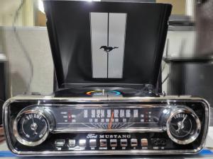LP플레이어 아이온 머스탱 LP 미국 포드 레코더 빈티지 4-in-1 classic-car-styled Music Center